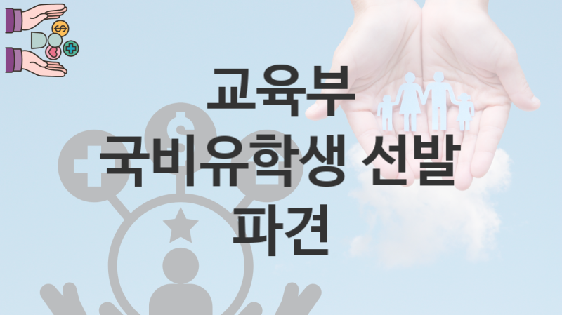 교육부 복지정책, 국비유학생 선발 파견 신청방법