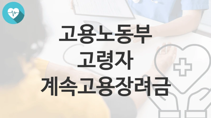 “고령자 계속고용장려금” 고용노동부 지원혜택 자격조건과 구비서류