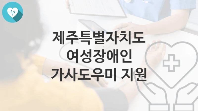 제주특별자치도
여성장애인 가사도우미 지원