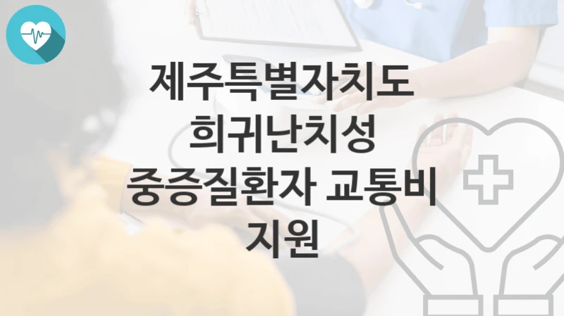 제주특별자치도
희귀난치성 중증질환자 교통비 지원