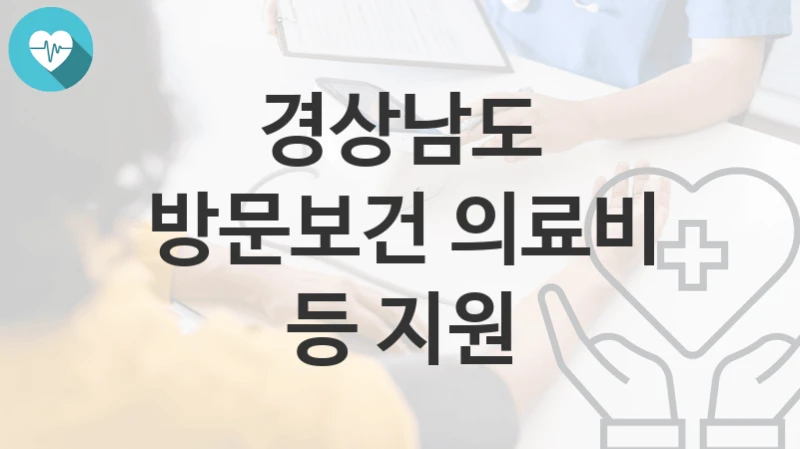 경상남도
방문보건 의료비 등 지원