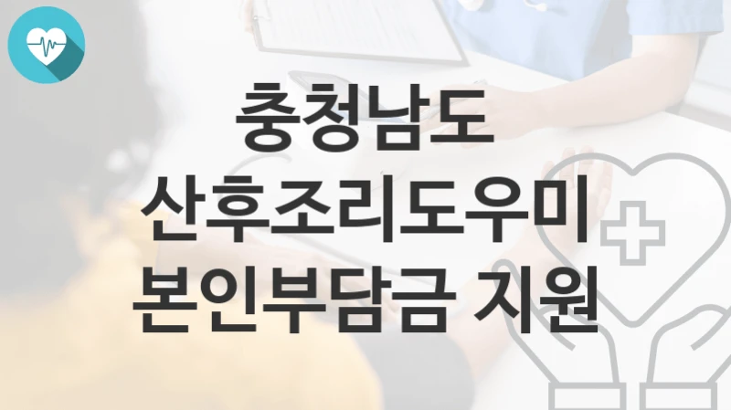 충청남도
산후조리도우미 본인부담금 지원