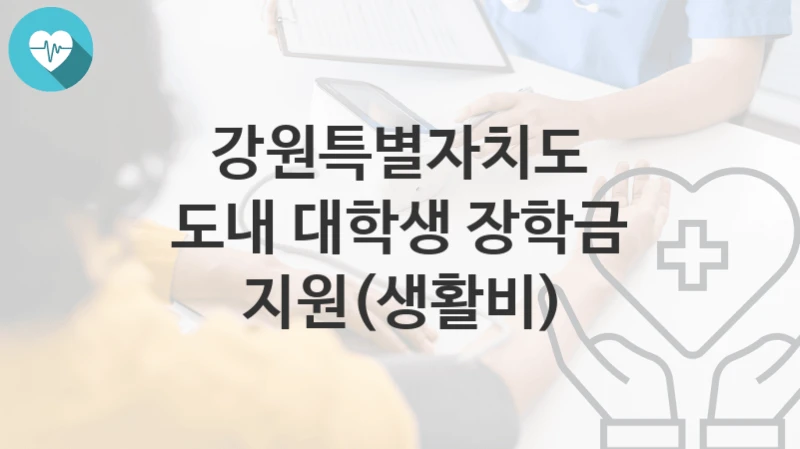강원특별자치도
도내 대학생 장학금 지원(생활비)
