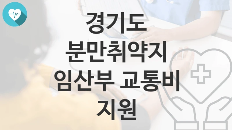 경기도 지원정책, 분만취약지 임산부 교통비 지원-자격조건과 일정