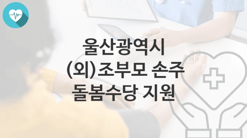 울산광역시
(외)조부모 손주 돌봄수당 지원