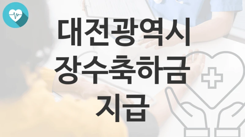 대전광역시
장수축하금 지급