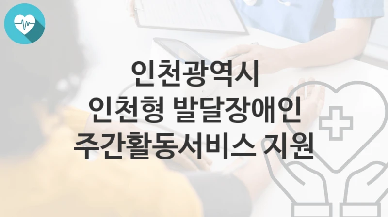 인천광역시
인천형 발달장애인 주간활동서비스 지원