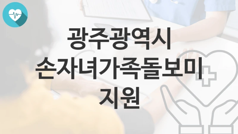 광주광역시
손자녀가족돌보미 지원