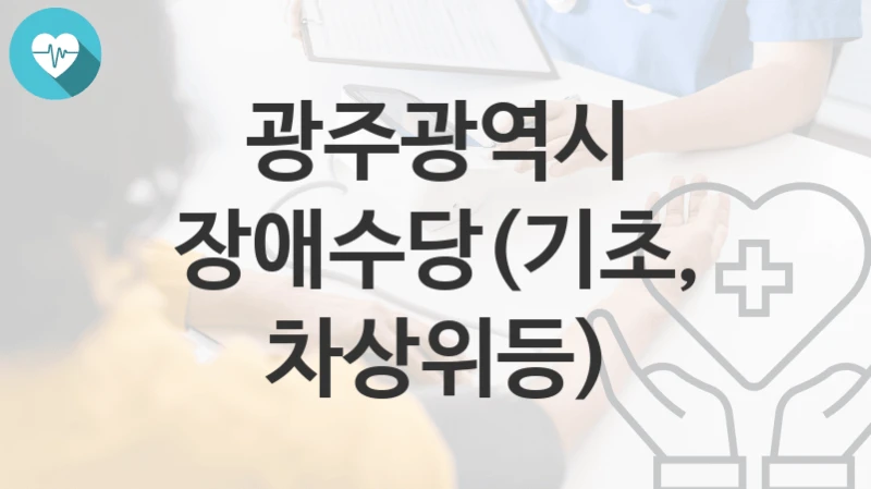 광주광역시
장애수당(기초, 차상위등)
