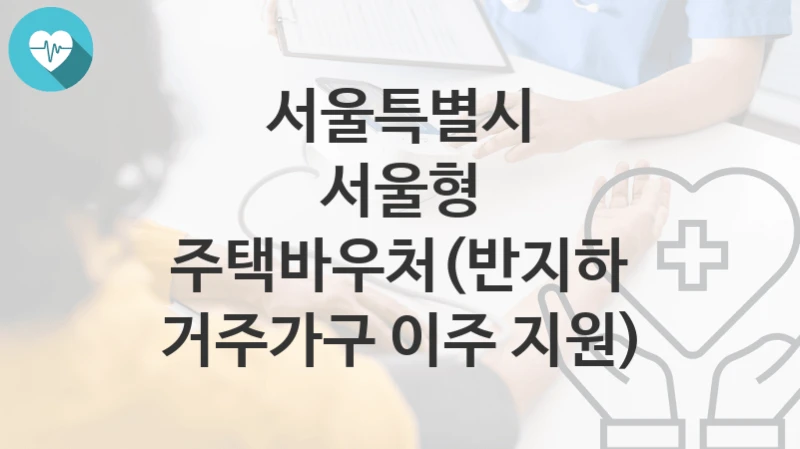 서울특별시
서울형 주택바우처(반지하 거주가구 이주 지원)