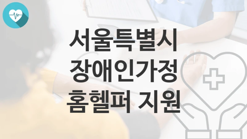 서울특별시
장애인가정 홈헬퍼 지원