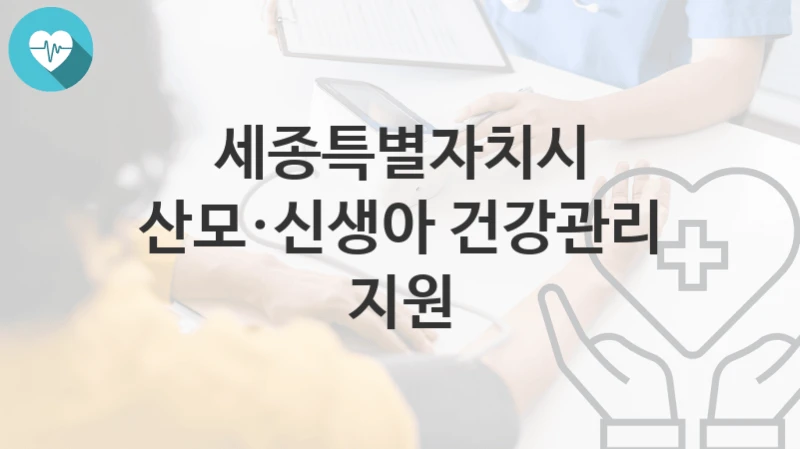 세종특별자치시
산모·신생아 건강관리 지원