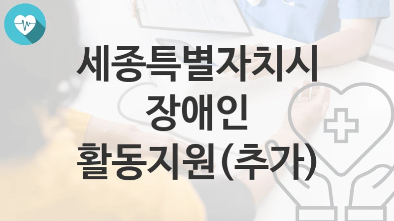 세종특별자치시
장애인 활동지원(추가)