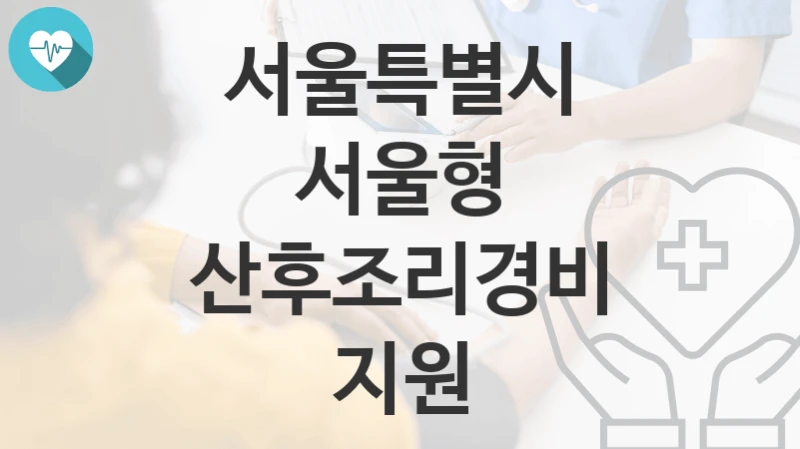 “서울형 산후조리경비 지원” 서울특별시 복지지원혜택 일정과 신청방법
