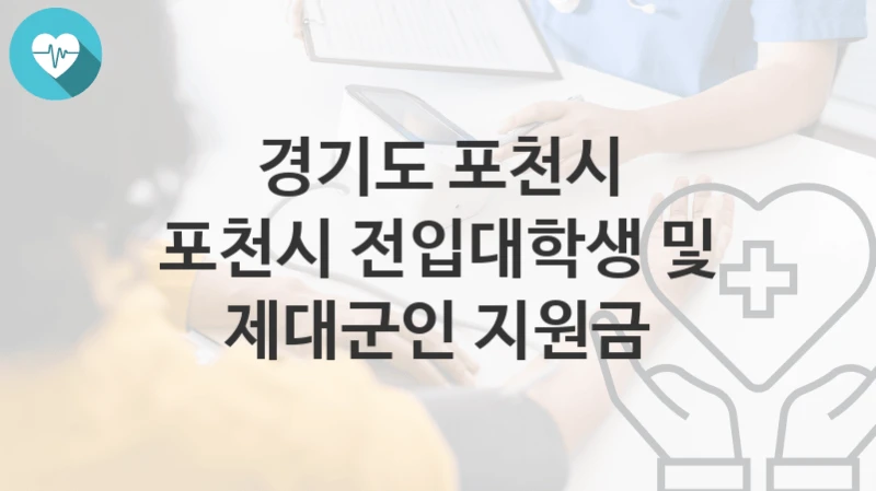 경기도 포천시
포천시 전입대학생 및 제대군인 지원금