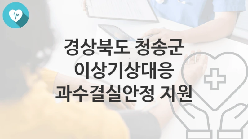 경상북도 청송군
이상기상대응 과수결실안정 지원