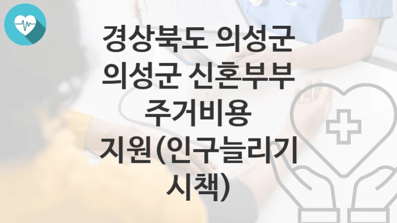 경상북도 의성군
의성군 신혼부부 주거비용 지원(인구늘리기 시책)
