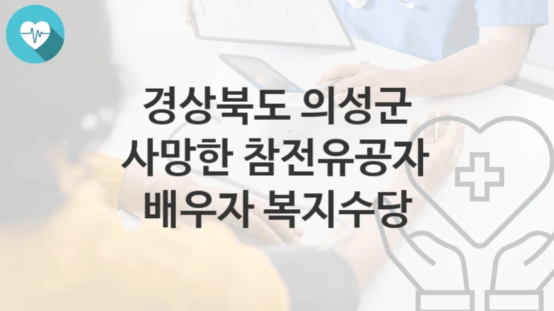 경상북도 의성군
사망한 참전유공자 배우자 복지수당