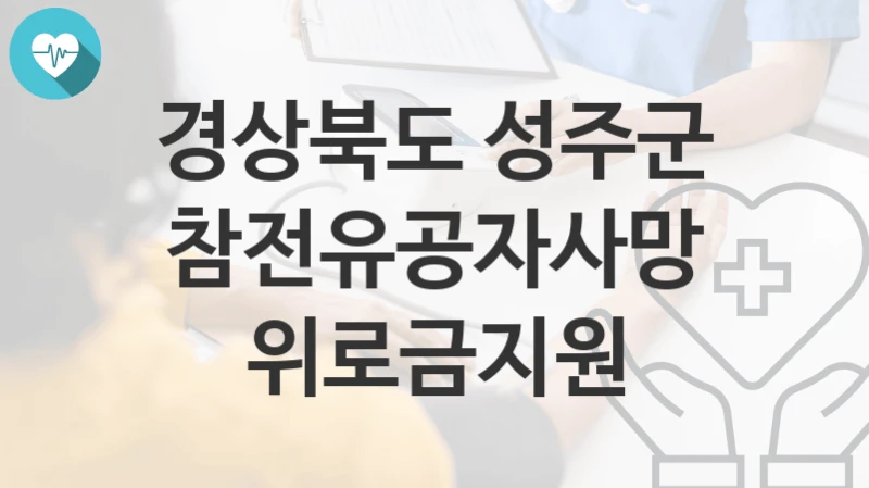 경상북도 성주군
참전유공자사망위로금지원
