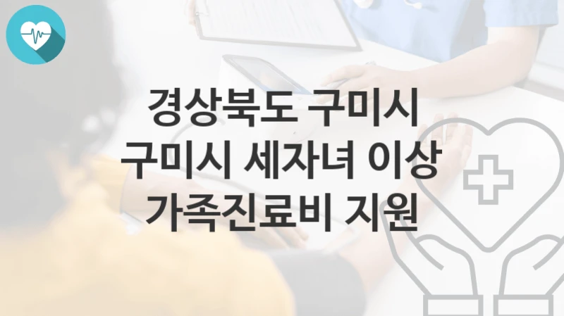 경상북도 구미시
구미시 세자녀 이상 가족진료비 지원