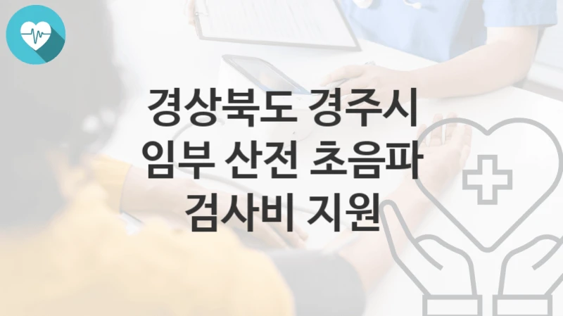 경상북도 경주시
임부 산전 초음파 검사비 지원