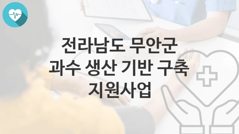 전라남도 무안군
과수 생산 기반 구축 지원사업