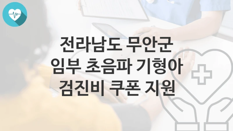 전라남도 무안군
임부 초음파 기형아 검진비 쿠폰 지원