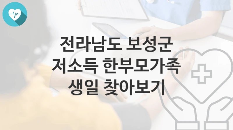 전라남도 보성군
저소득 한부모가족 생일 찾아보기