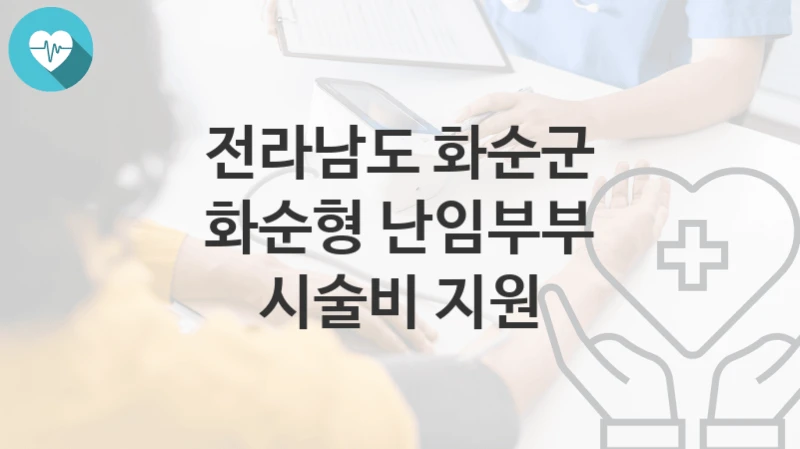 전라남도 화순군
화순형 난임부부 시술비 지원