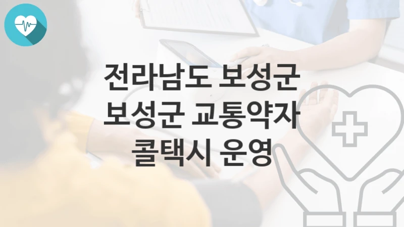 전라남도 보성군
보성군 교통약자 콜택시 운영