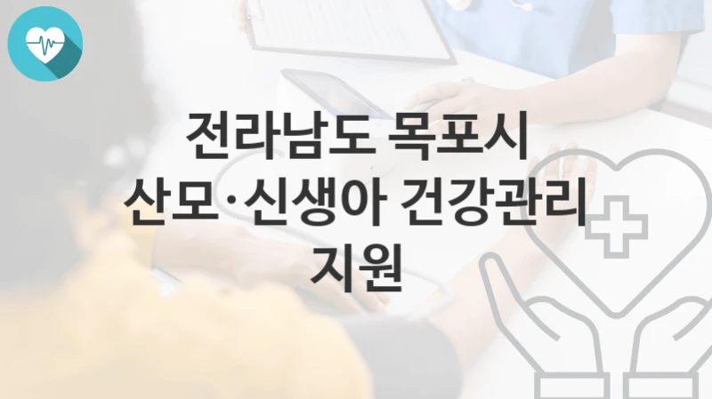 전라남도 목포시
산모·신생아 건강관리 지원