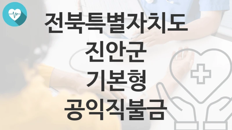 전북특별자치도 진안군
기본형 공익직불금