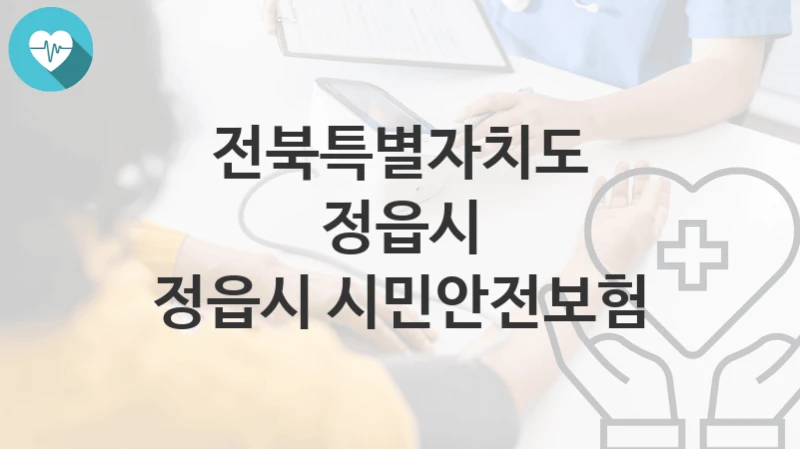 전북특별자치도 정읍시
정읍시 시민안전보험