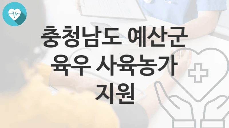 충청남도 예산군
육우 사육농가 지원