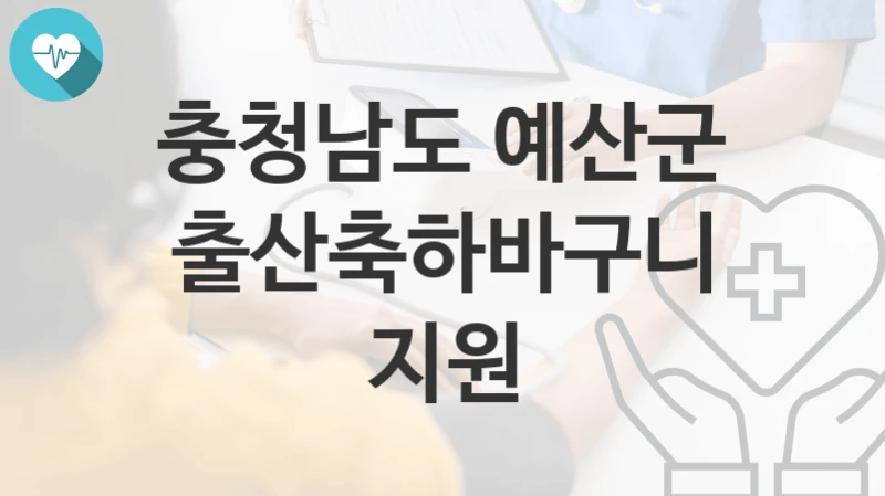 충청남도 예산군 복지정책, 출산축하바구니 지원-신청조건과 신청방법