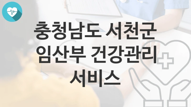 충청남도 서천군
임산부 건강관리 서비스