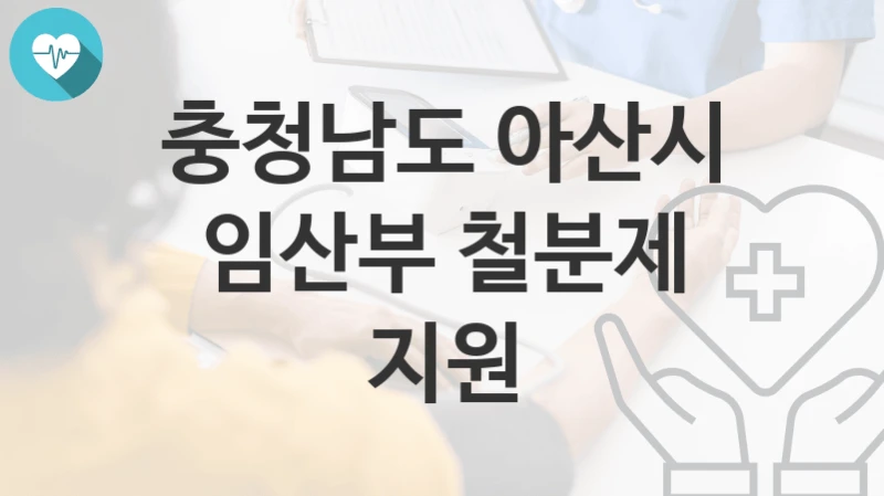 충청남도 아산시
임산부 철분제 지원
