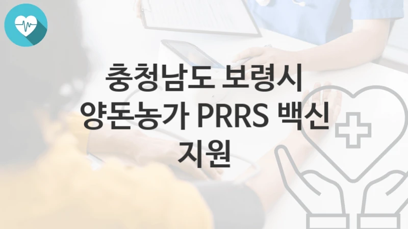 충청남도 보령시
양돈농가 PRRS 백신 지원