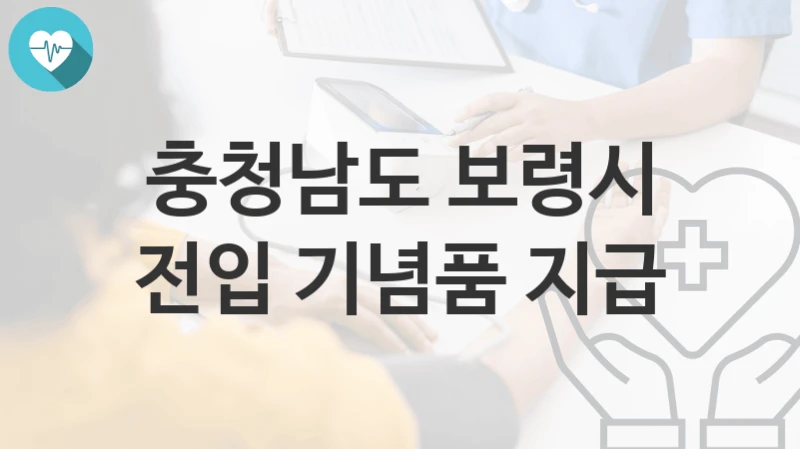 충청남도 보령시
전입 기념품 지급