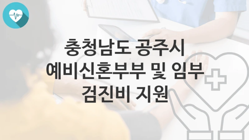 충청남도 공주시
예비신혼부부 및 임부 검진비 지원