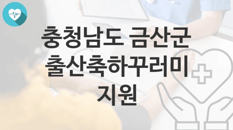 충청남도 금산군
출산축하꾸러미 지원