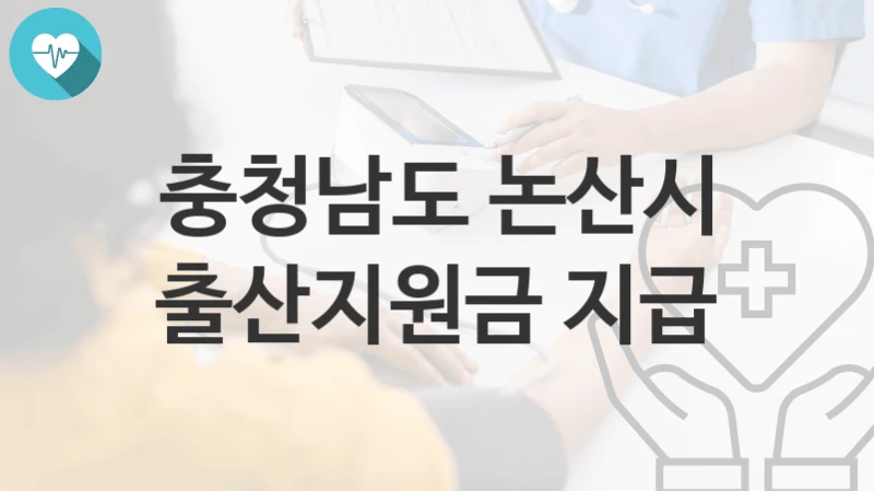 충청남도 논산시
출산지원금 지급