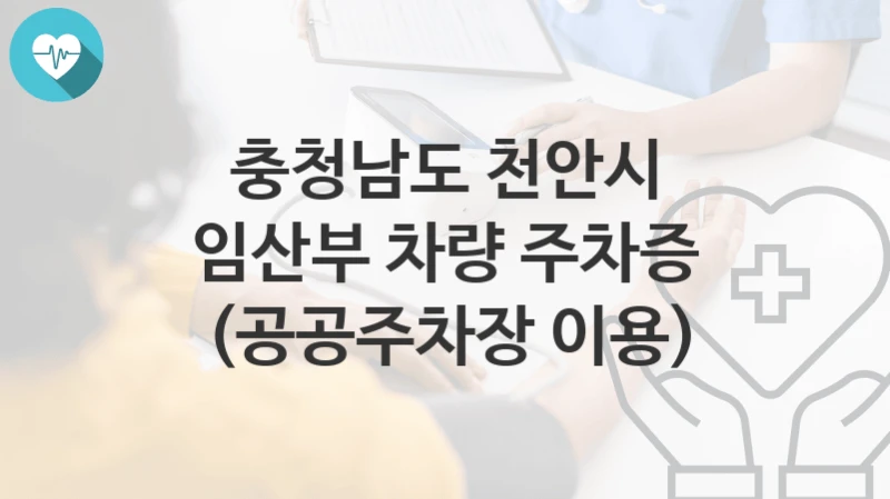 충청남도 천안시
임산부 차량 주차증 (공공주차장 이용)