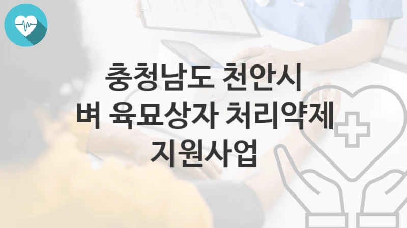 충청남도 천안시
벼 육묘상자 처리약제 지원사업