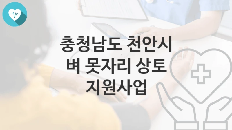 충청남도 천안시
벼 못자리 상토 지원사업