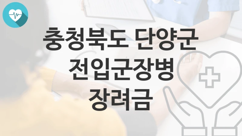 충청북도 단양군
전입군장병 장려금