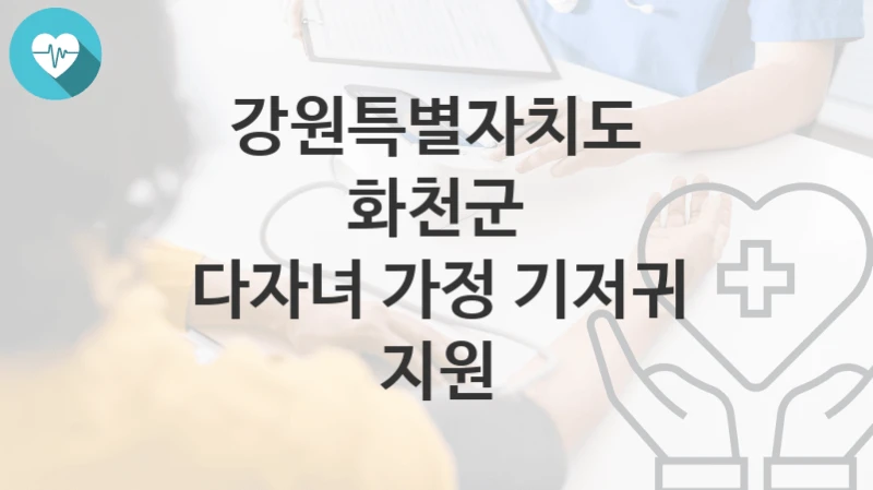 강원특별자치도 화천군
다자녀 가정 기저귀 지원